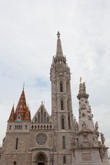 Fototapeta na wymiar Matthias Church at Buda Castle in Budapest, Hungary