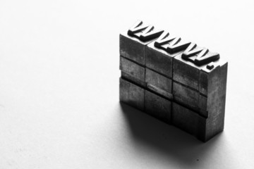 Internet www website by letterpress