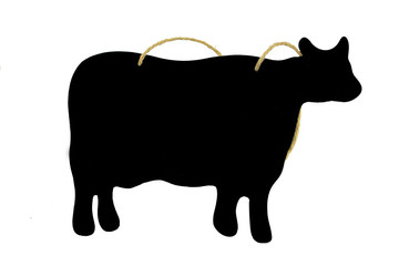 ardoise forme vache