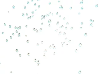 Fototapeten Waterdruppels vallen naar beneden © emieldelange