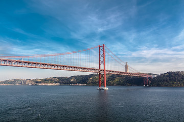 Obraz premium 25th of April Bridge. Christ the King monument. Portugal