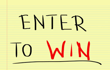 Enter To Win Concept