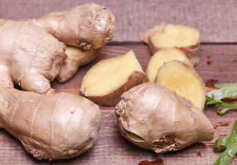 Fototapeta premium pieces of ginger