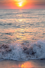 Fototapeta premium sea sky sunset