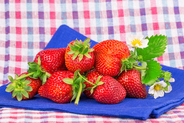 strawberry on a napkin
