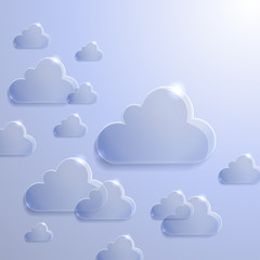 Abstract 3D glass graphics