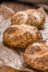 Fresh baked Rolls (with Caraway)