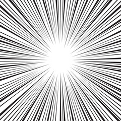 Fototapeta premium Comic speed radial background