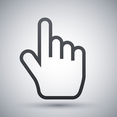 Obraz premium Vector hand cursor