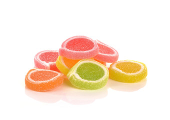 Fototapeta na wymiar Colorful candy isolated on white background