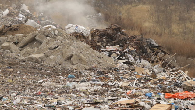 Garbage dump on the smoke