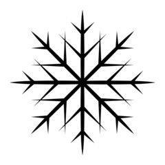 Snowflakes shape - Christmas Vector Illustration