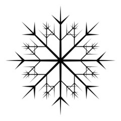Xmas Snowflake Vector Shape