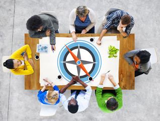 Navigation Compass Direction Exploration Guide Journey Concept