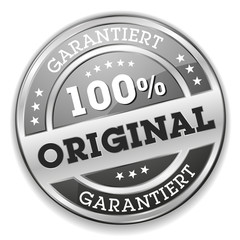 Schwarzer 100 Prozent Original Siegel Mit Silber Rand