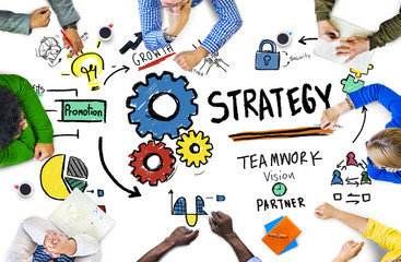 Strategy Solution Tactics Teamwork Growth Vision Concept