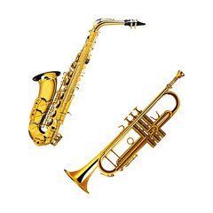 saxophone and trumpet