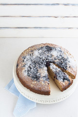 Almonds and blueberries cake