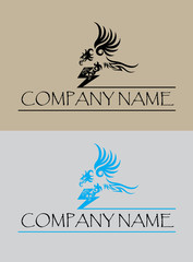 Eagle flying logo, art vector design
