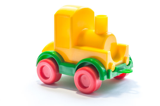 Plastic yellow train