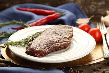 Composition with tasty roasted meat