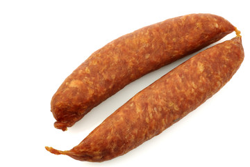traditional Dutch smoked and dried  sausage