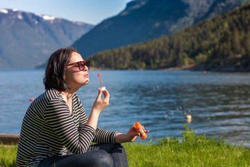 scenic landscapes of the Norwegian fjords.