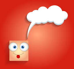 Teasing Smiley with Chat Bubble