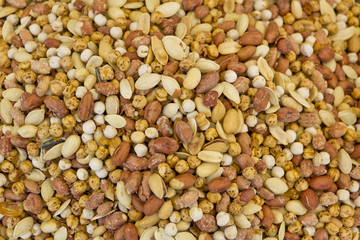 mixed nuts close up