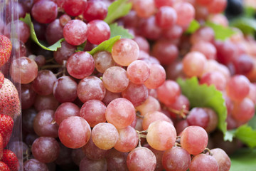 Fresh grapes on the market