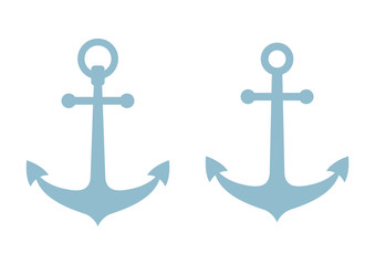 Anchor icons on white background