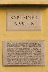 Marmortafel Kapuzinerkloster , Salzburg 