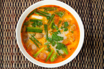 Thai Tom Yam traditional soup