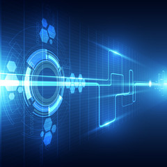 vector abstract future technology concept, background