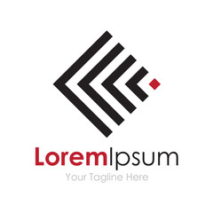 Abstract radio broadcasting simple global business icon logo