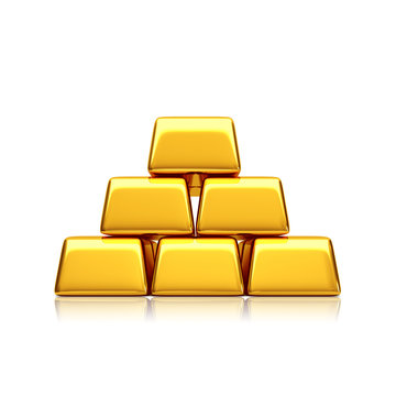 Golden Bars Pyramid