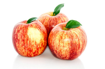 Fresh red apple isolated.