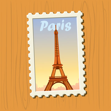 Eiffel Tower stamp