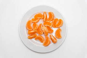 Mandarinen aufm Teller