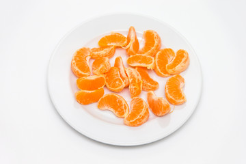 Fototapeta na wymiar Mandarinen aufm Teller