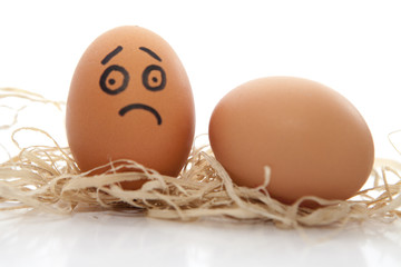 oeuf triste