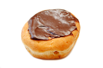 Cream Filled Donut with Chocolate Glaze