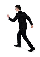 Business man walk away