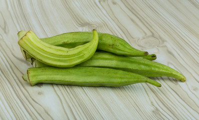 Okra vegetables