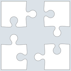 Fototapeta premium Background Vector Illustration jigsaw puzzle.
