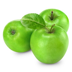 Green apple isolated
