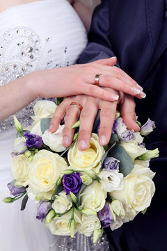 Bride and Groom's hands