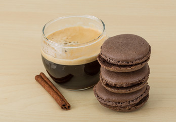 Coffee with macaroons
