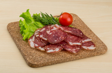 Sliced salami