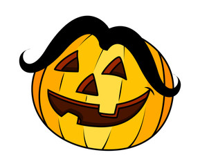 Funny Jack-O'-Lantern - Halloween Vector Illustration